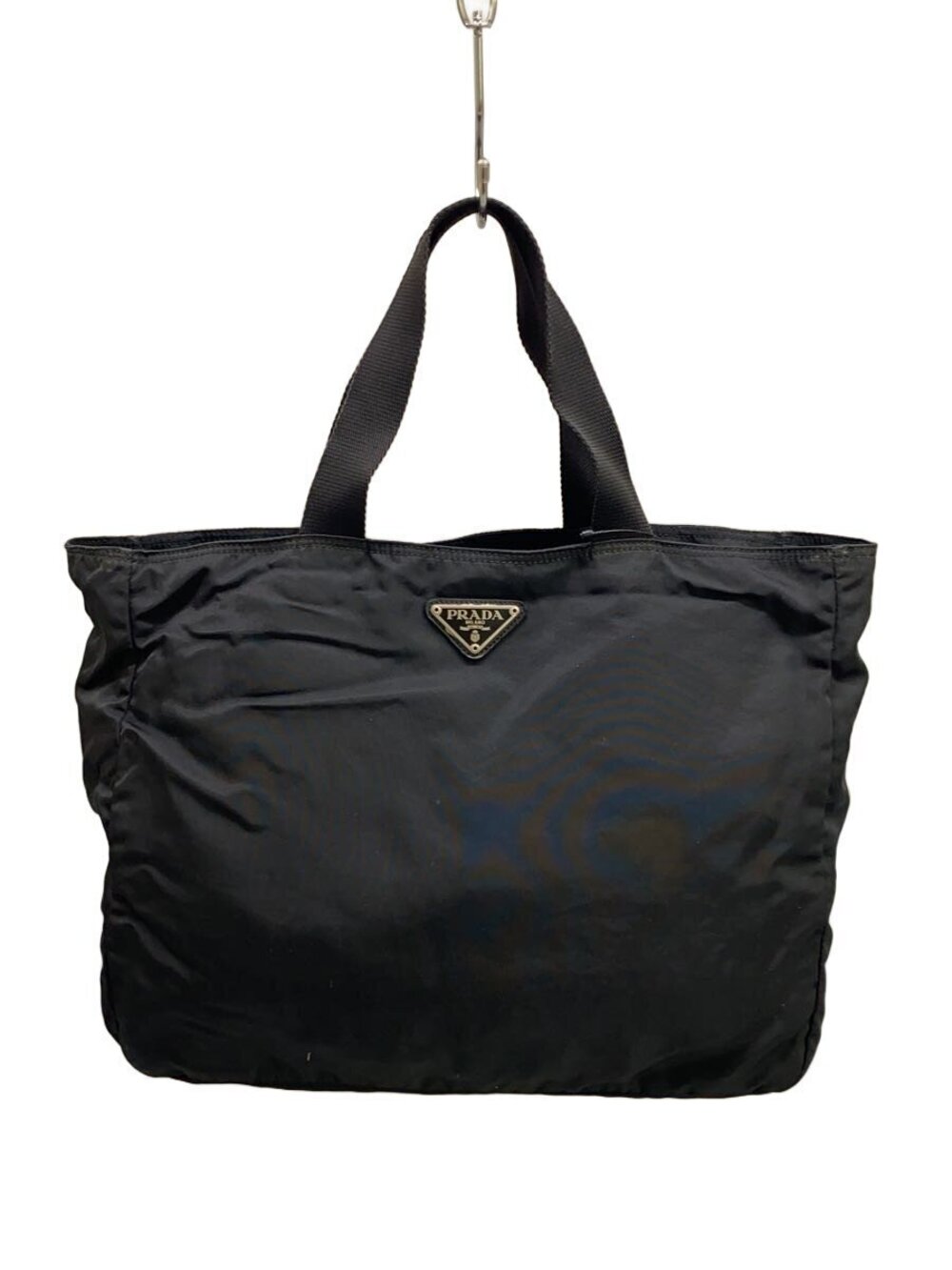 Prada Vitello Daino Shopping Leather Tote Bag Black